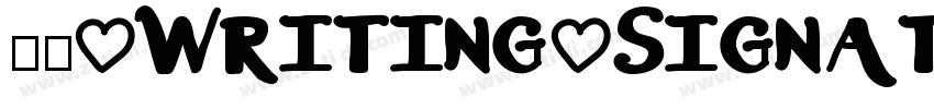 获取 Writing Signature Font字体转换